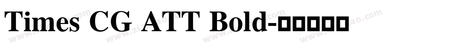 Times CG ATT Bold字体转换
